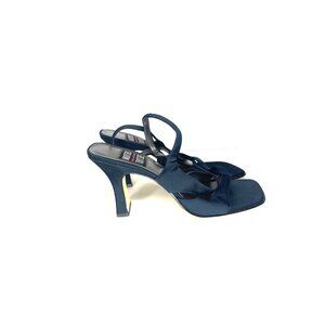 Mootsies Tootsies 7.5 navy blue strapy heels